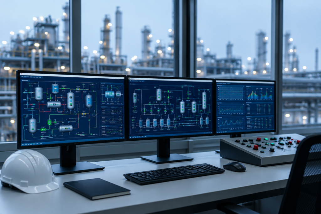 SCADA system interface used for industrial automation monitoring and control