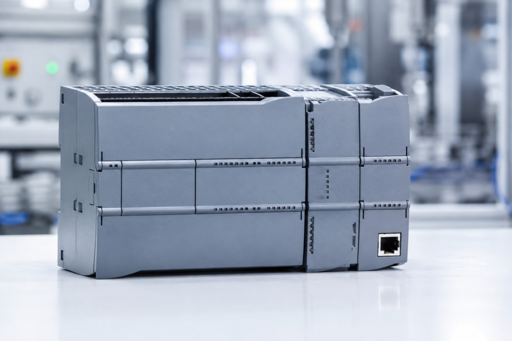 Siemens S7-1200 PLC controller for industrial automation and machine control