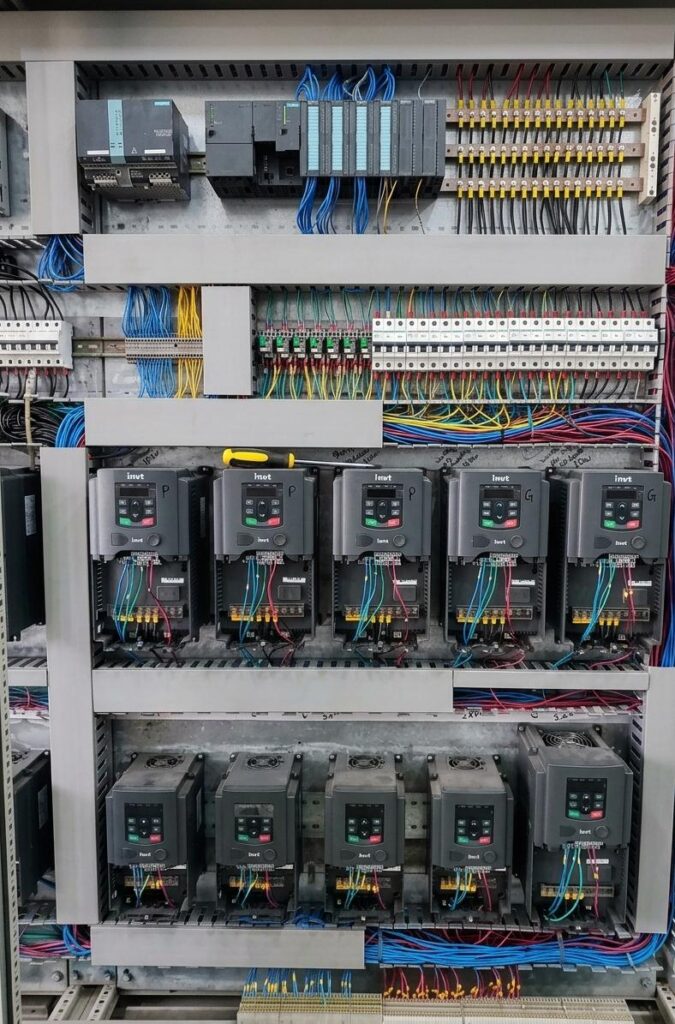 Industrial PLC Automation Panel with VFD Drives