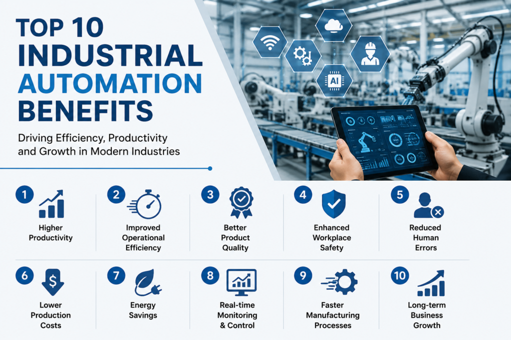 Top 10 Industrial Automation Benefits