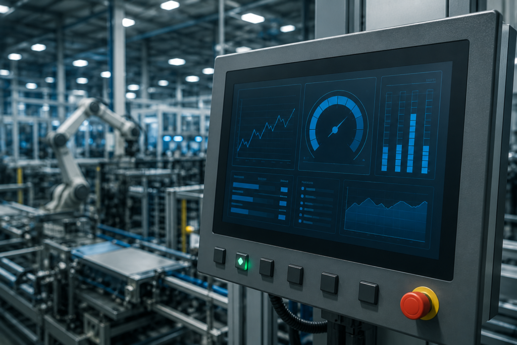 HMI Performance Optimization dashboard in a modern industrial automation system
