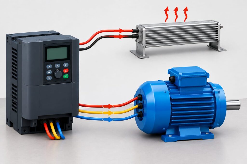 VFD braking resistor working, sizing and applications