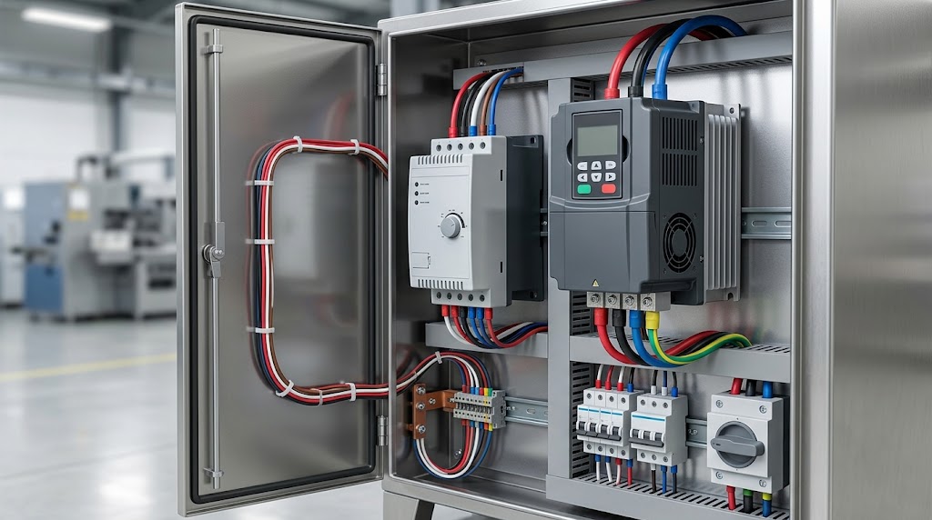 VFD vs Soft Starter in Industrial Control Cabinet
