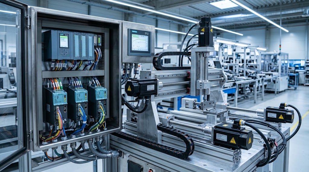 Multi Axis Servo Control using PLC electronic gearing